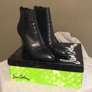Sam Edelman Black Wedge Boots
